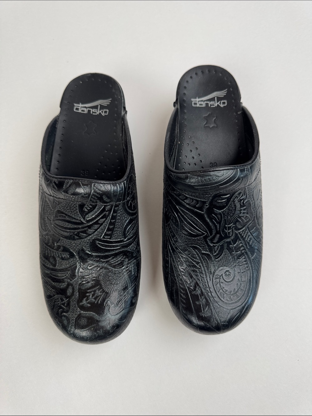 Dansko Women’s Embossed Clog - Slip-On Comfort Euro size 39.